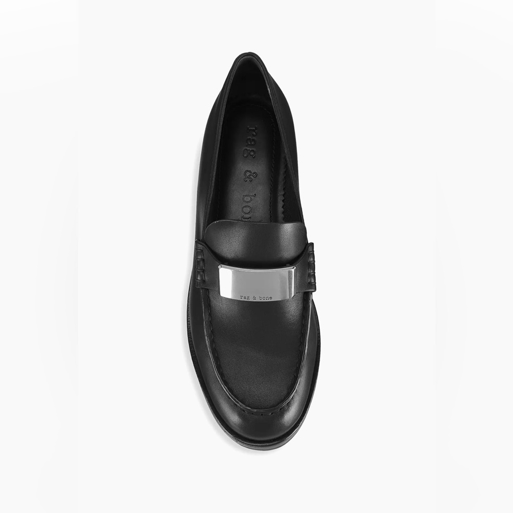 Rag & Bone ICONS Canter Leather Loafers - 37, 6.5-7 - Picture 3 of 10